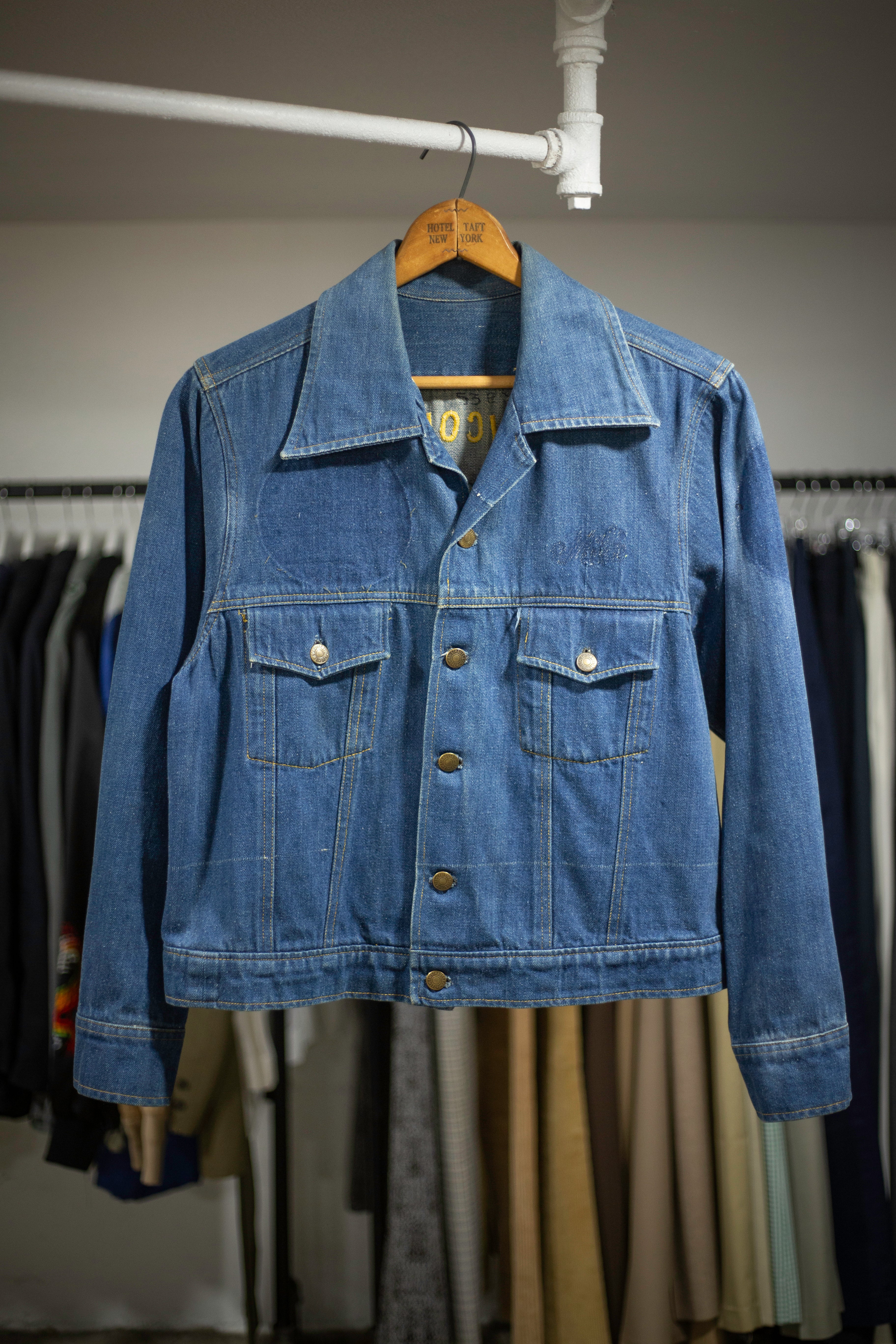 60's/70's USN Souvenir Selvedge Denim Jacket San Miguel Philippines | Medium/Large
