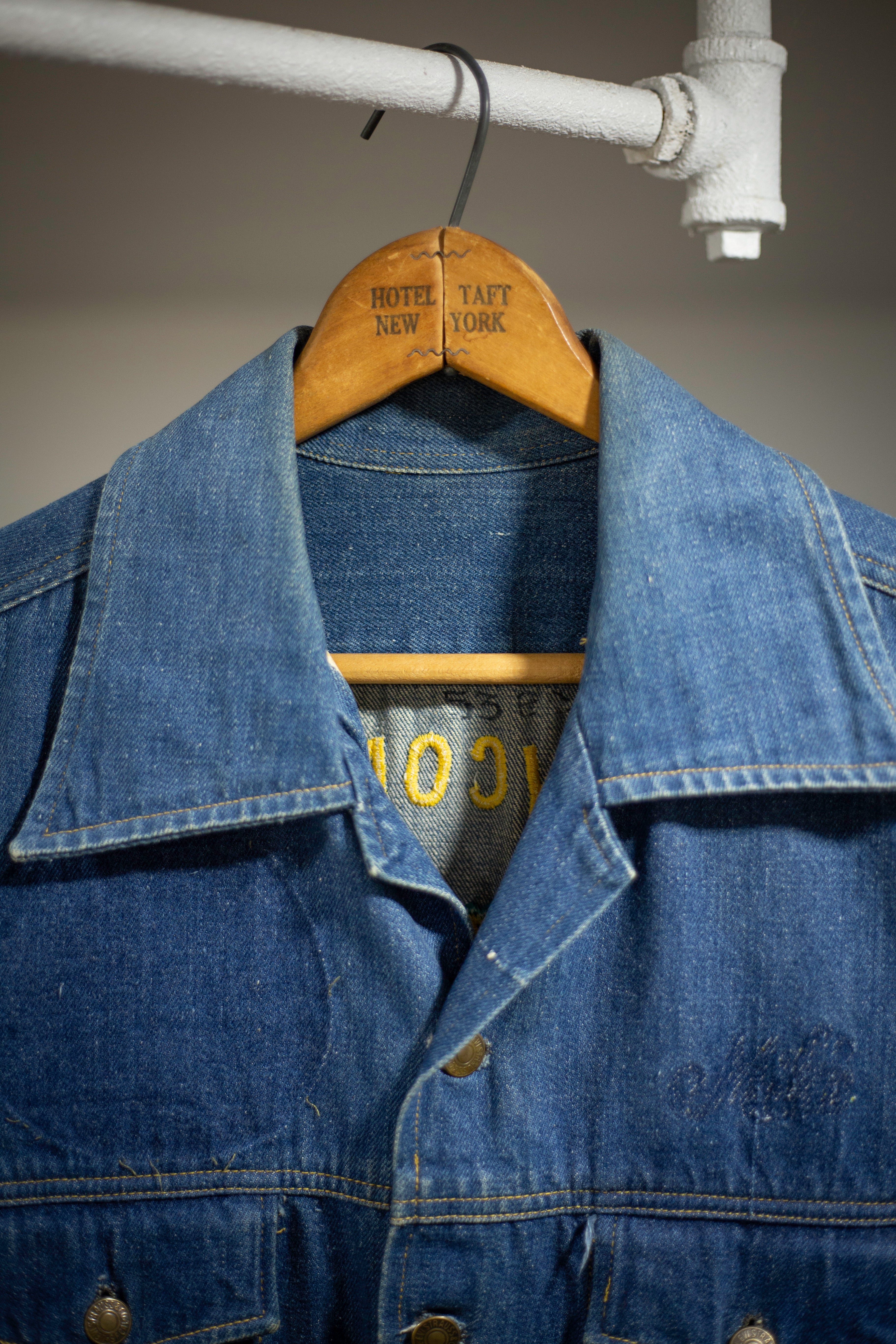 60's/70's USN Souvenir Selvedge Denim Jacket San Miguel Philippines | Medium/Large