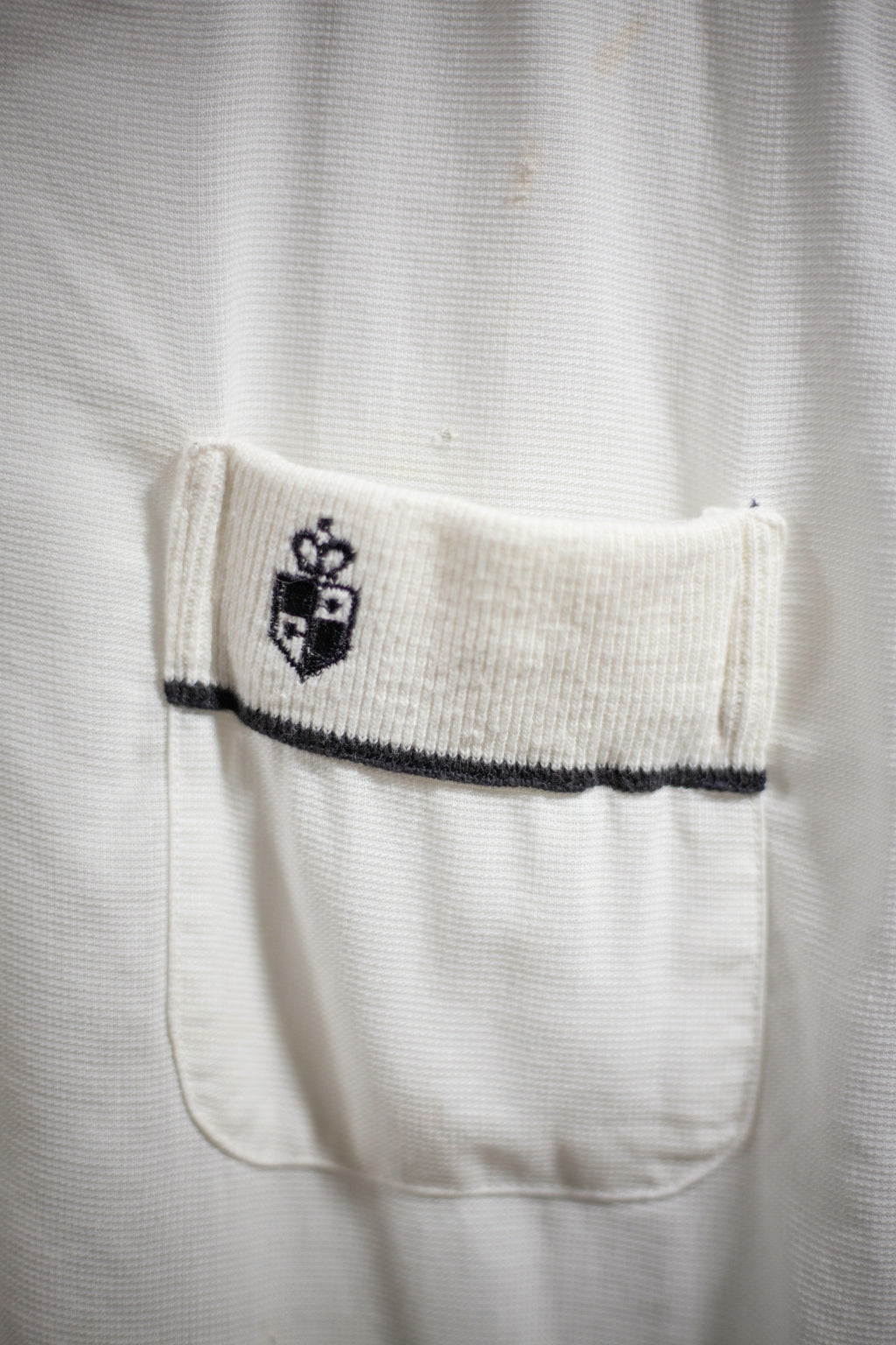 50's Pilgrim Loop Collar Rayon Shirt | Medium