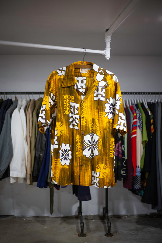 60's Polynesian Bazaar Hawaiian Shirt | X-Large