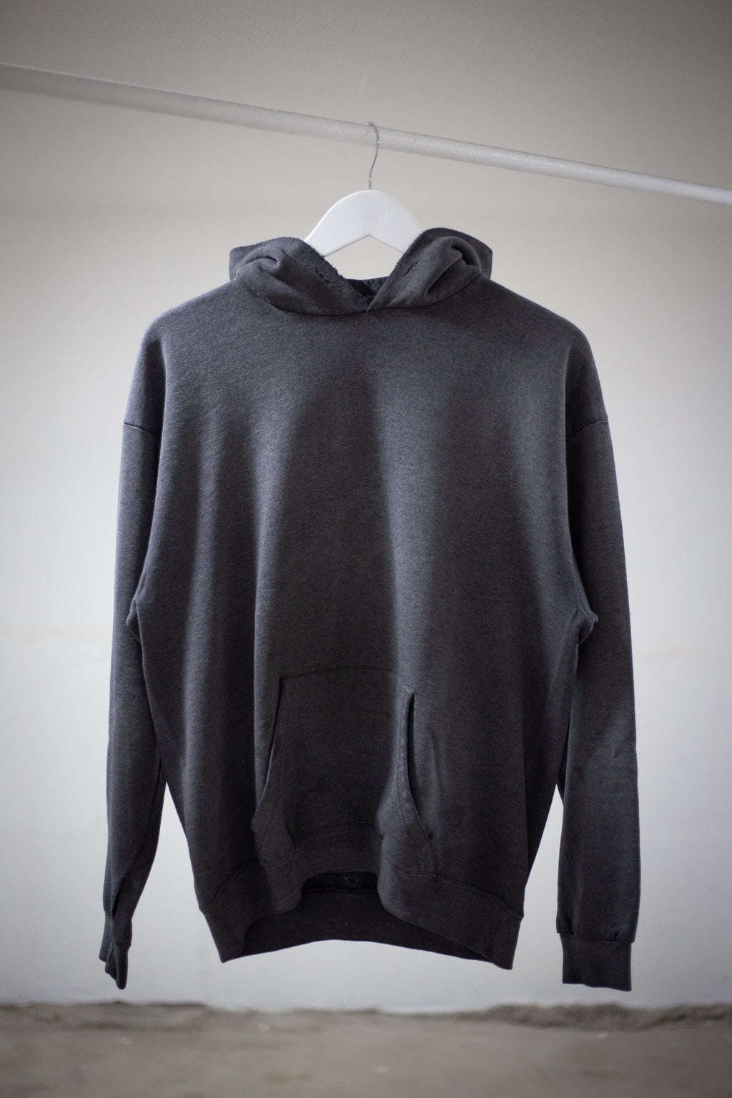 80's Santee Blank Sun Faded Hoodie | Large