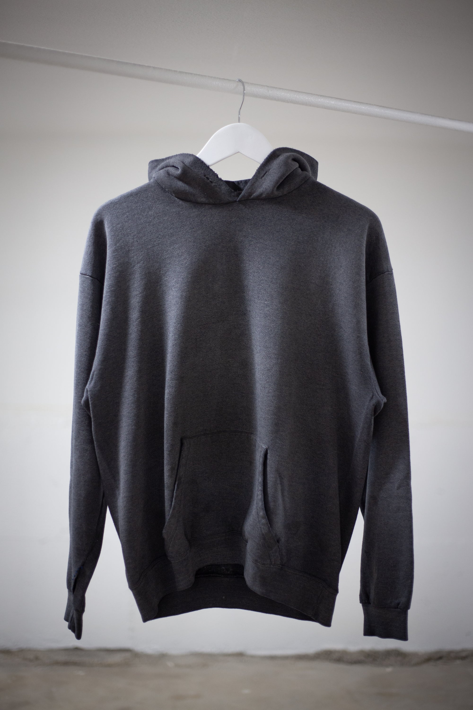 80's Santee Blank Sun Faded Hoodie | Large