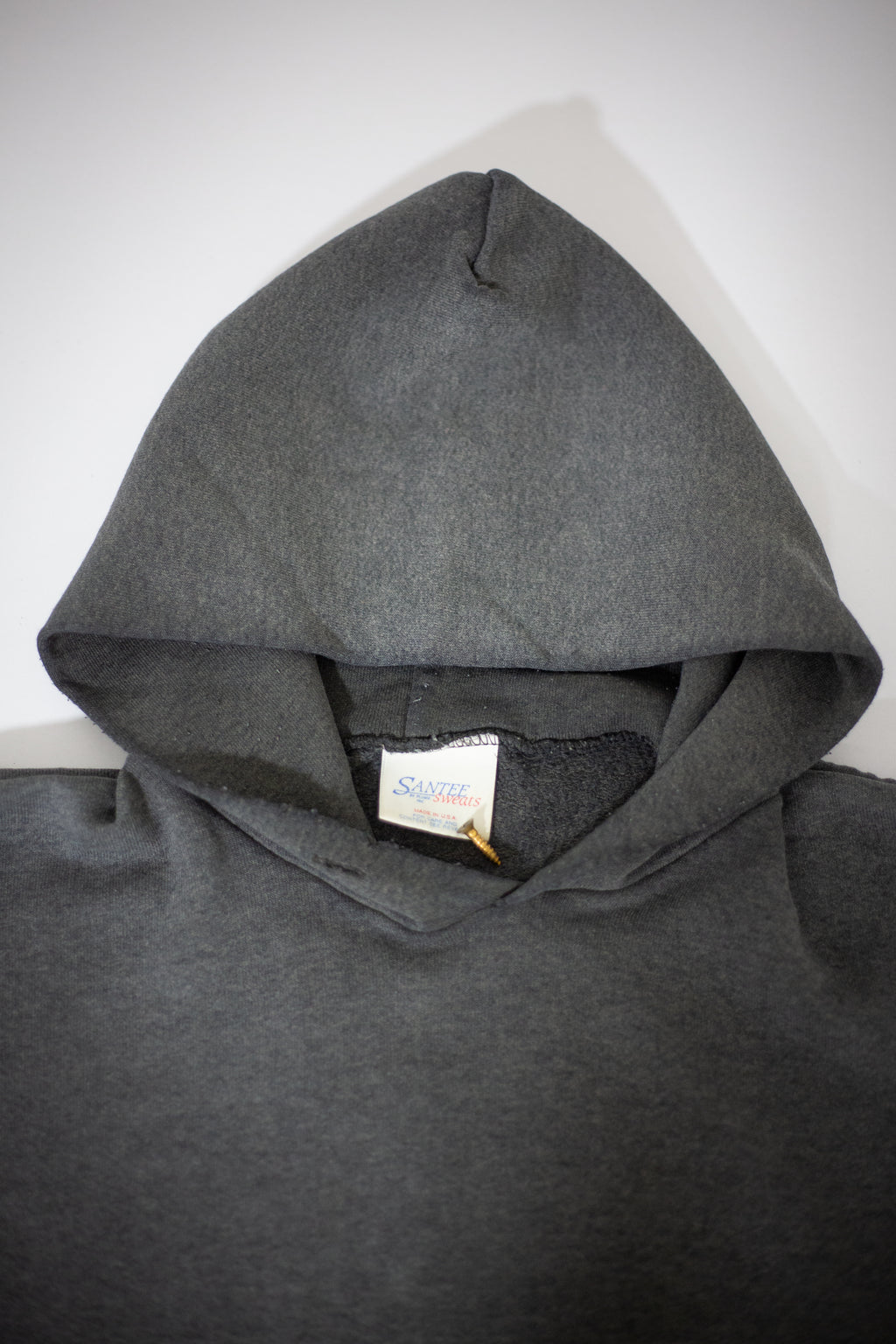 80's Santee Blank Sun Faded Hoodie | Large
