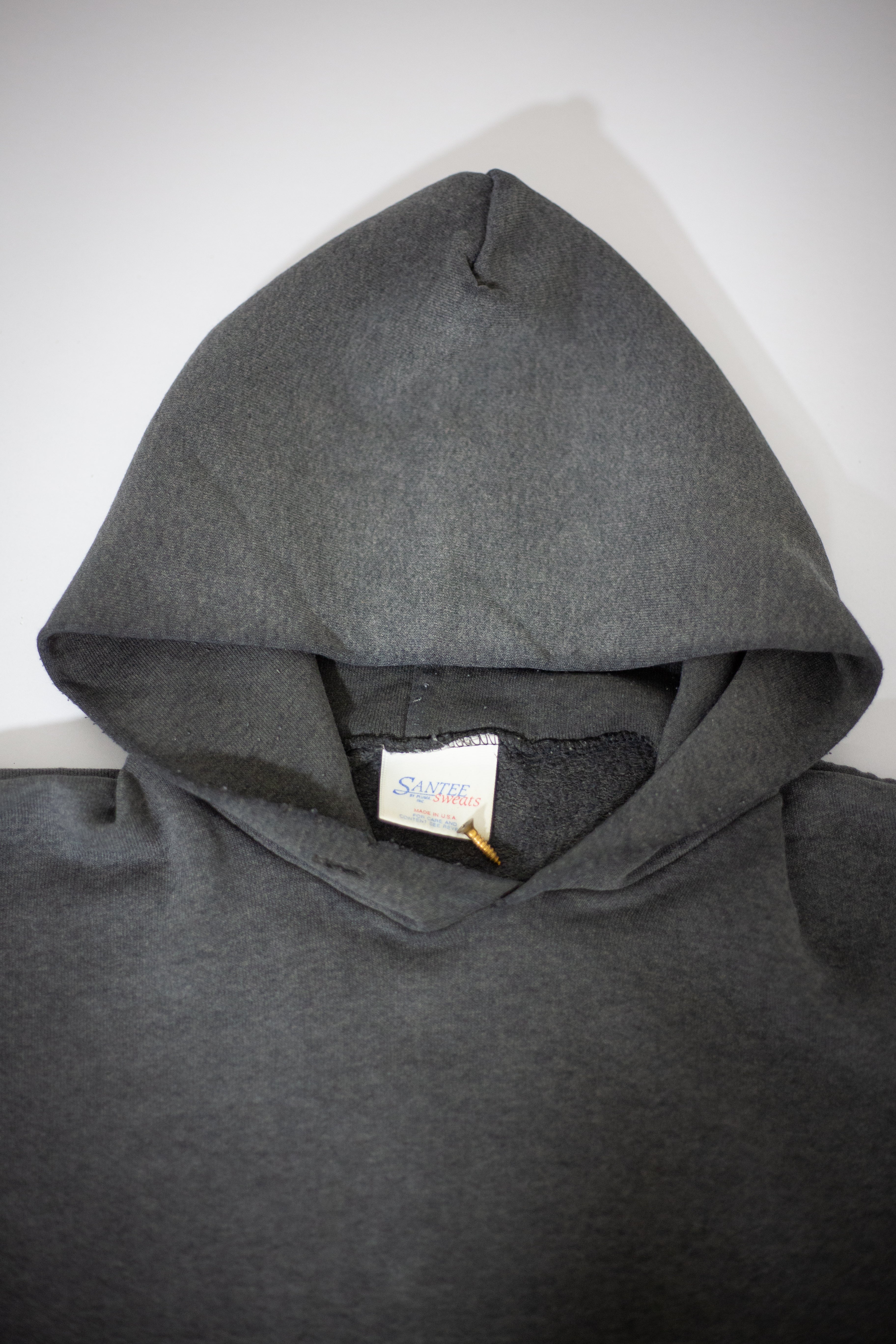 80's Santee Blank Sun Faded Hoodie | Large