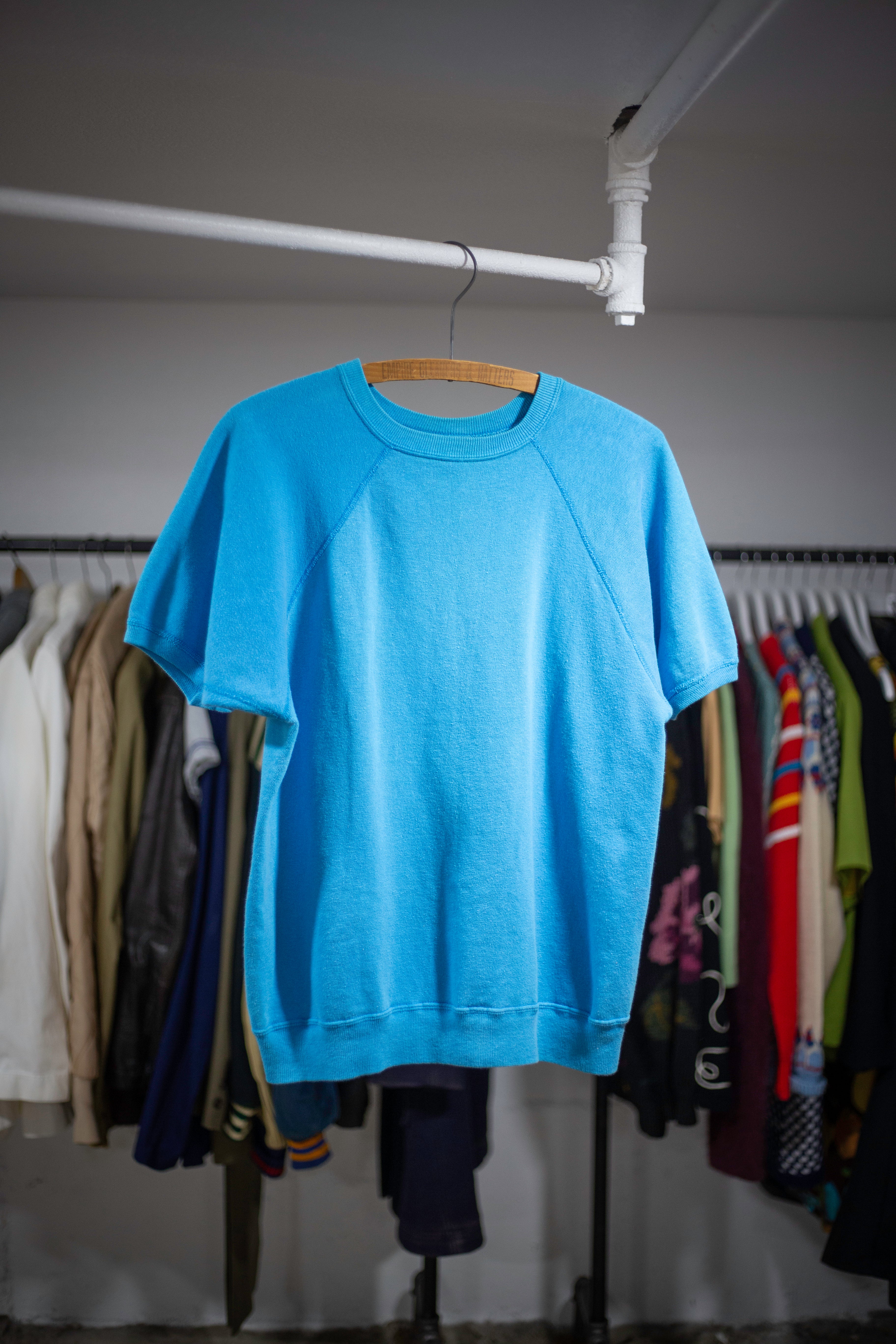 60's/70's Short Sleeve Raglan Sweatshirt | Small/Medium