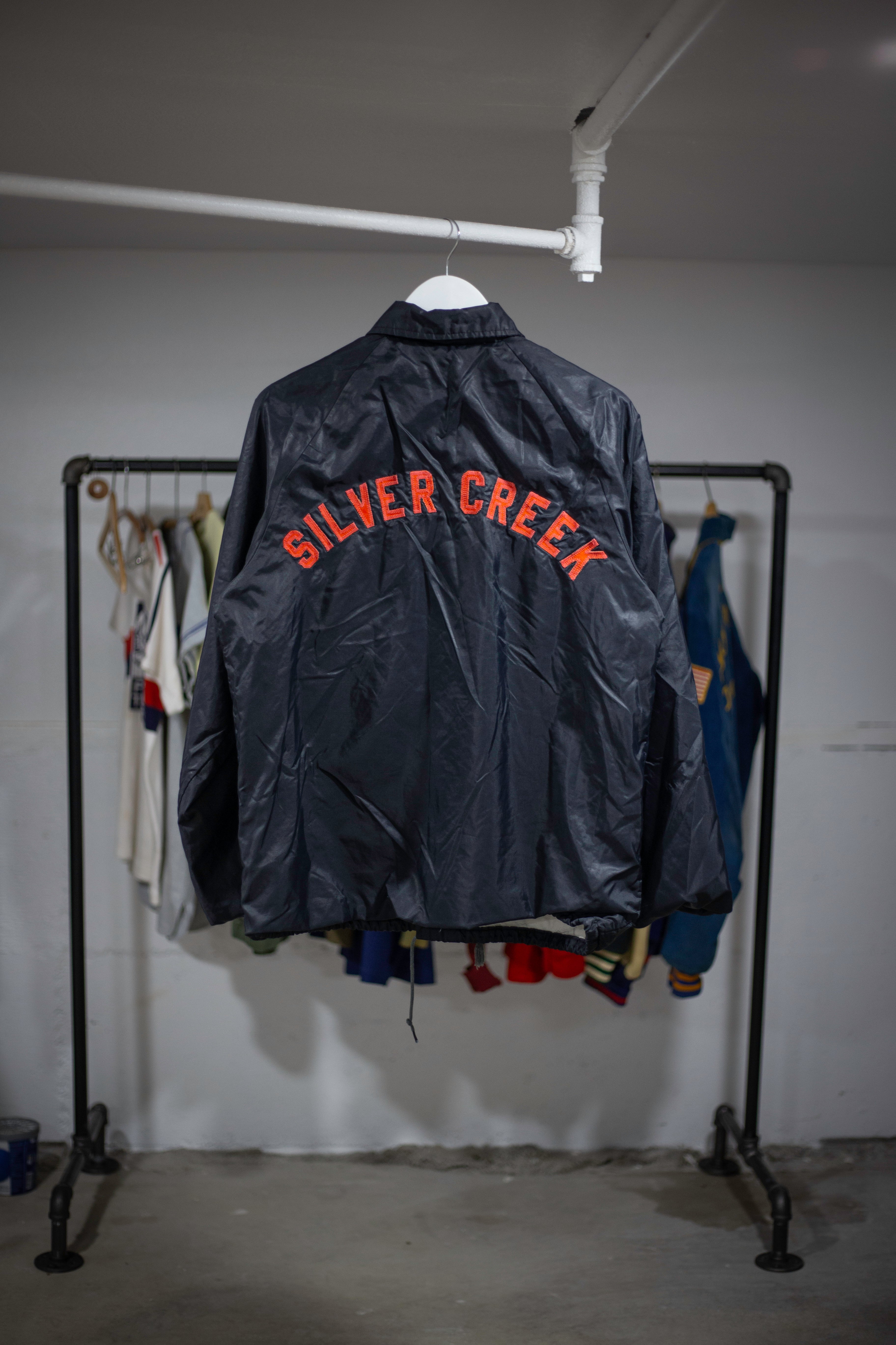 70's IMP Print Sportwear Silver Creek High School Coaches Jacket | Large