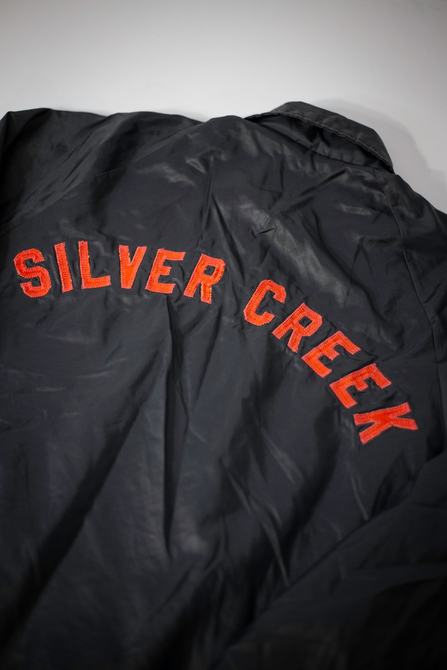 70's IMP Print Sportwear Silver Creek High School Coaches Jacket | Large