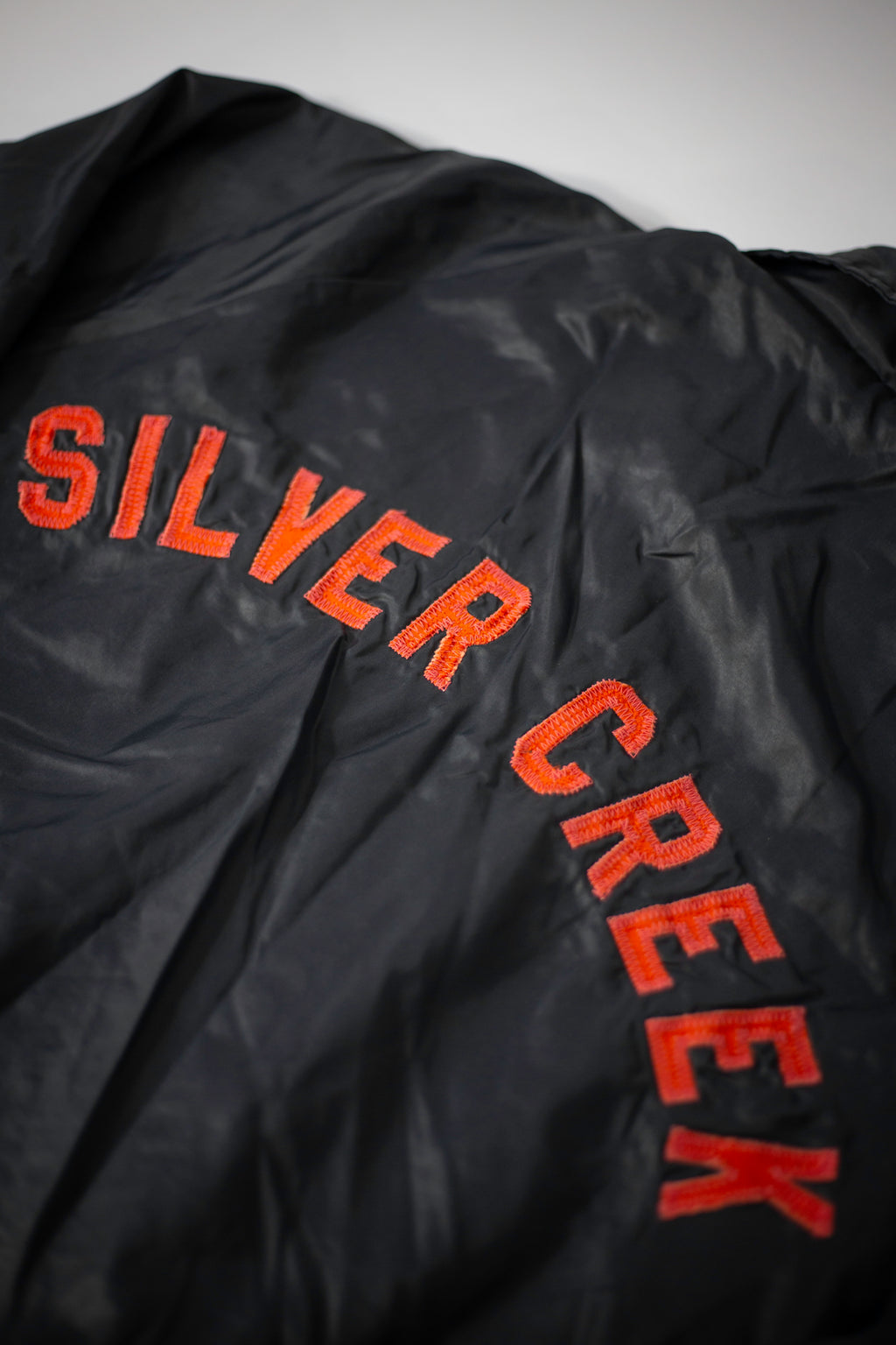70's IMP Print Sportwear Silver Creek High School Coaches Jacket | Large