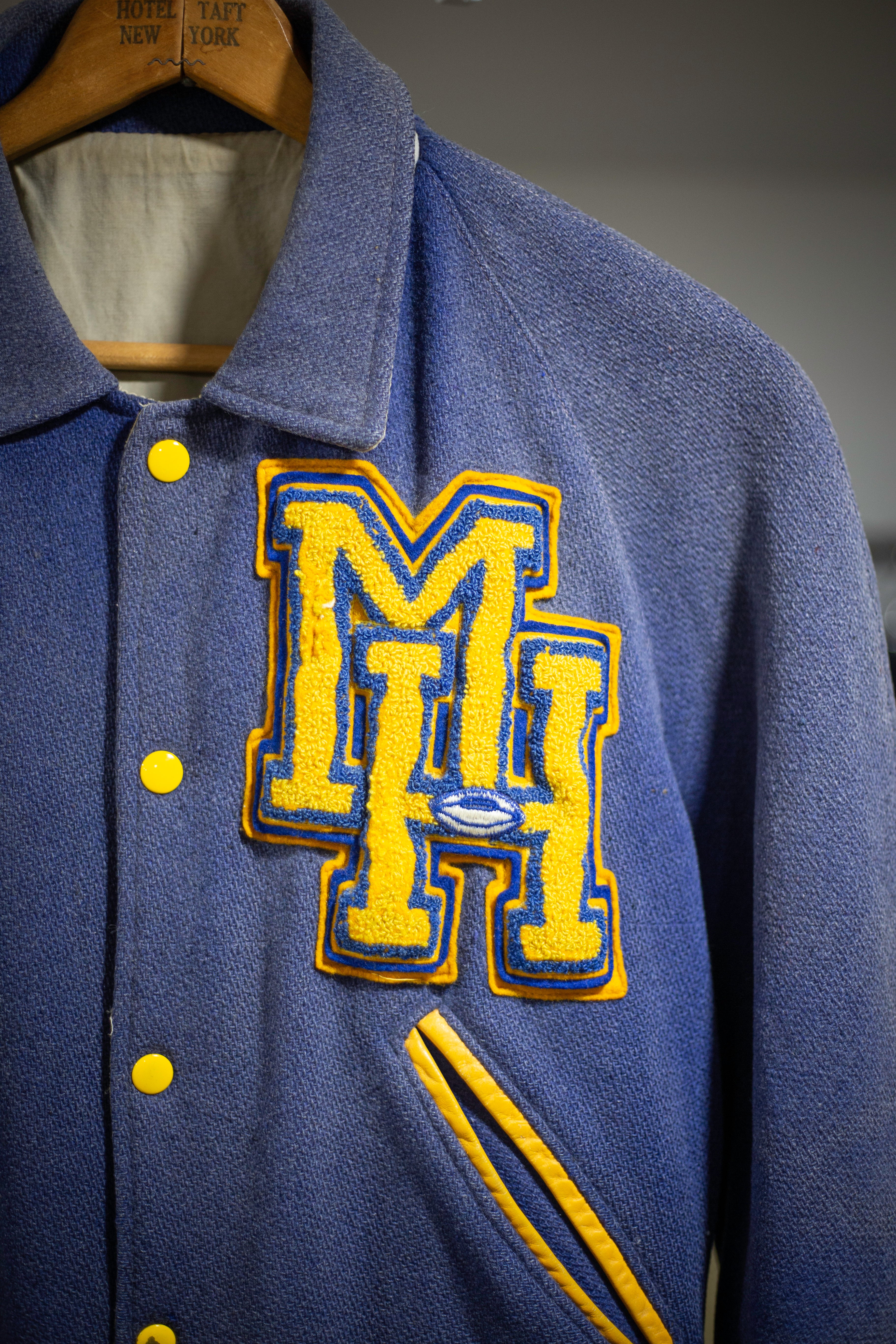 50's/60's Distressed Varsity Jacket | Medium/Large