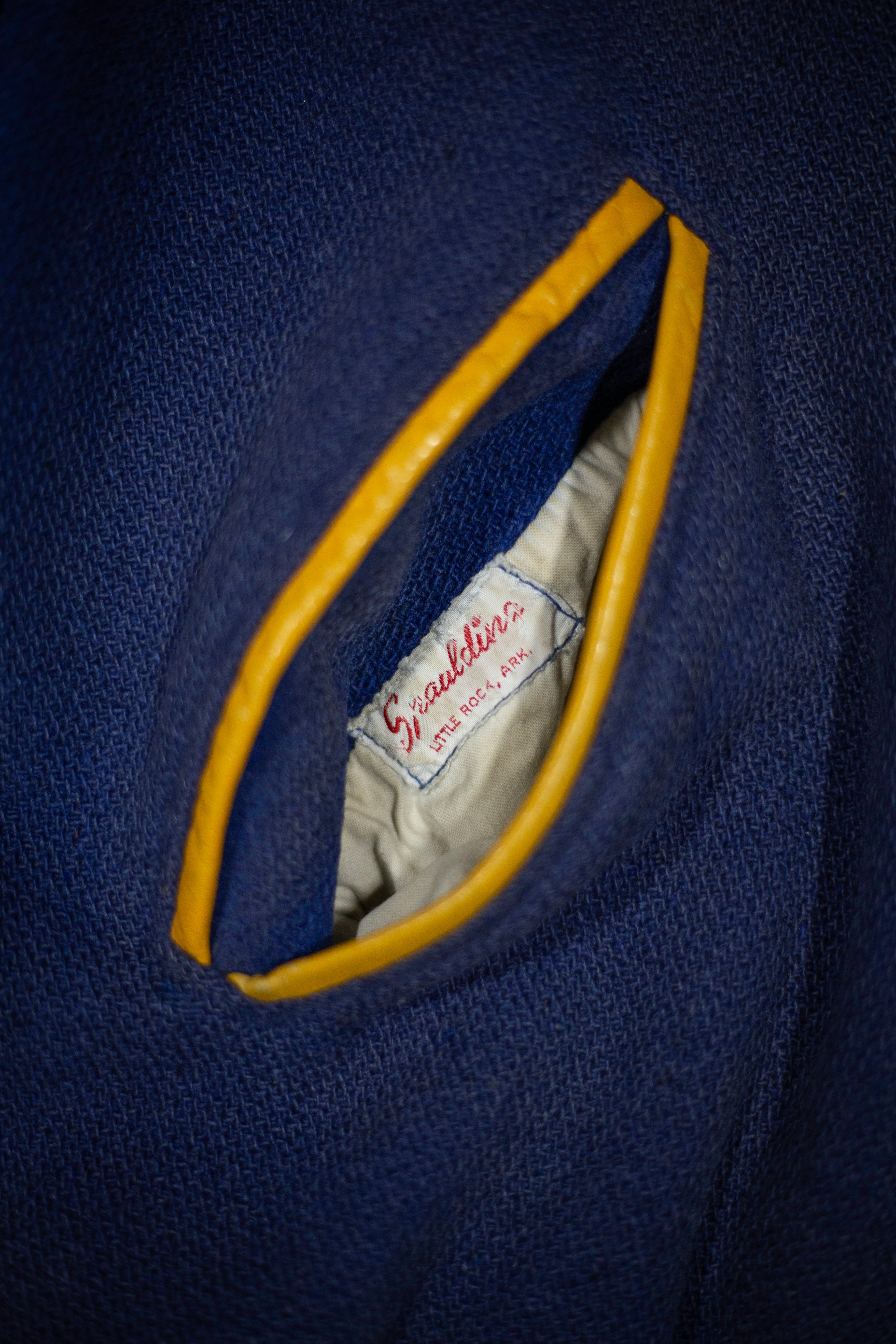 50's/60's Distressed Varsity Jacket | Medium/Large