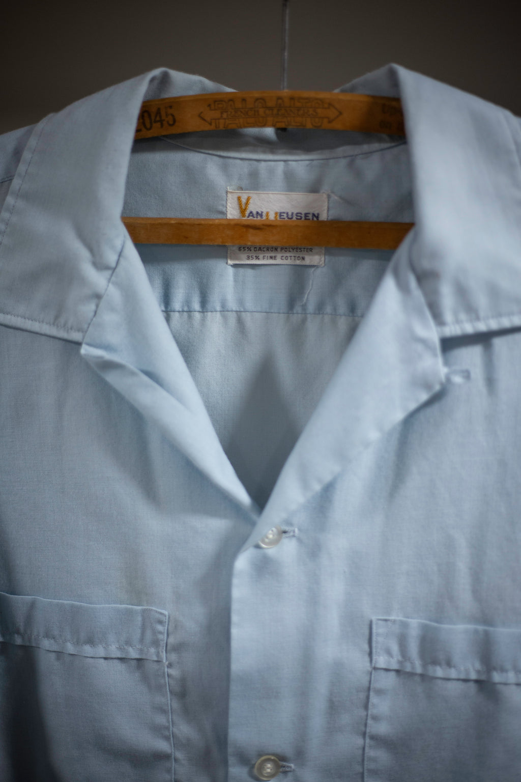 70's Van Heusen Loop Collar Shirt | Large