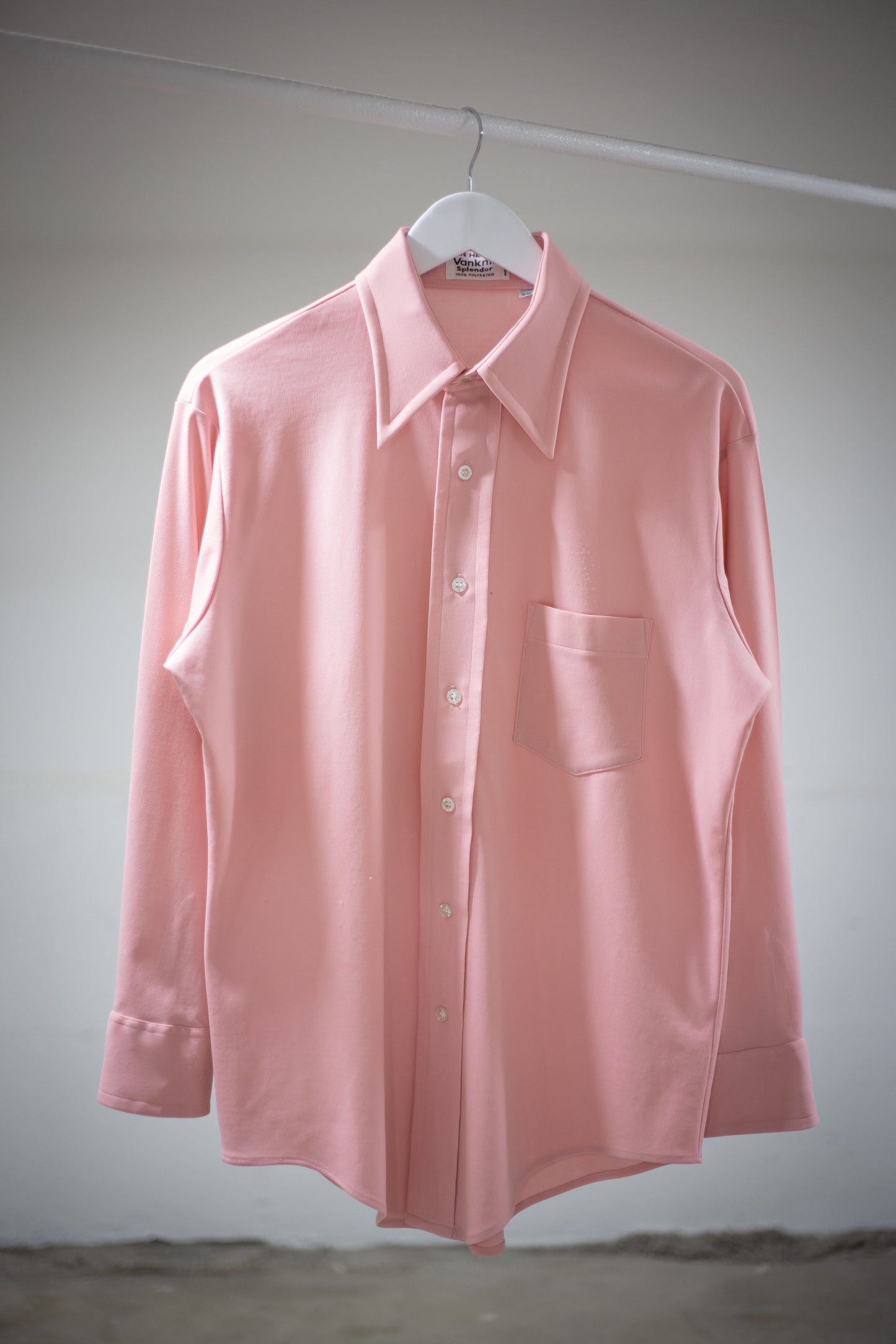 70's Van Huesen Vanknit Splendor Button-Up Shirt | Large