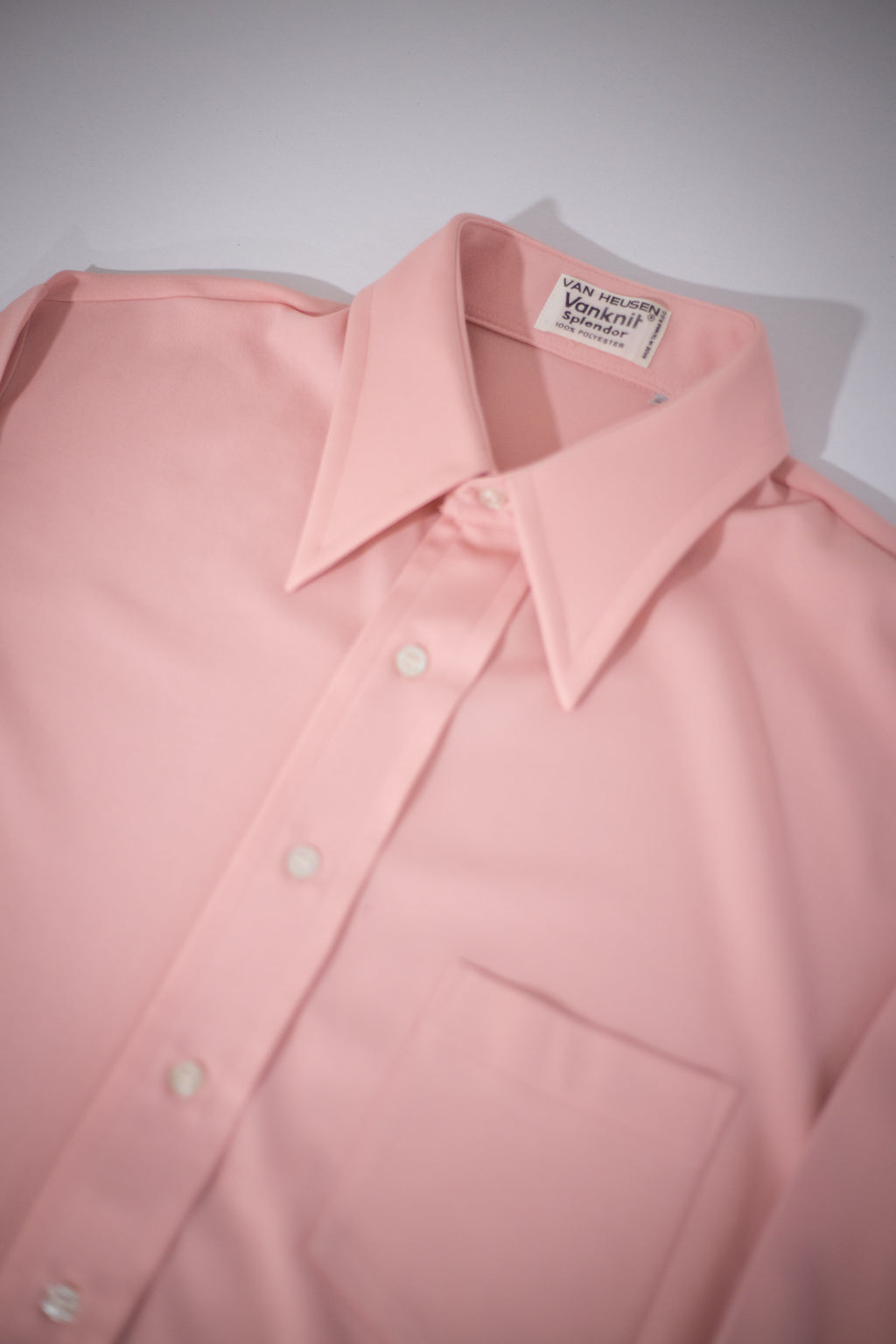 70's Van Huesen Vanknit Splendor Button-Up Shirt | Large