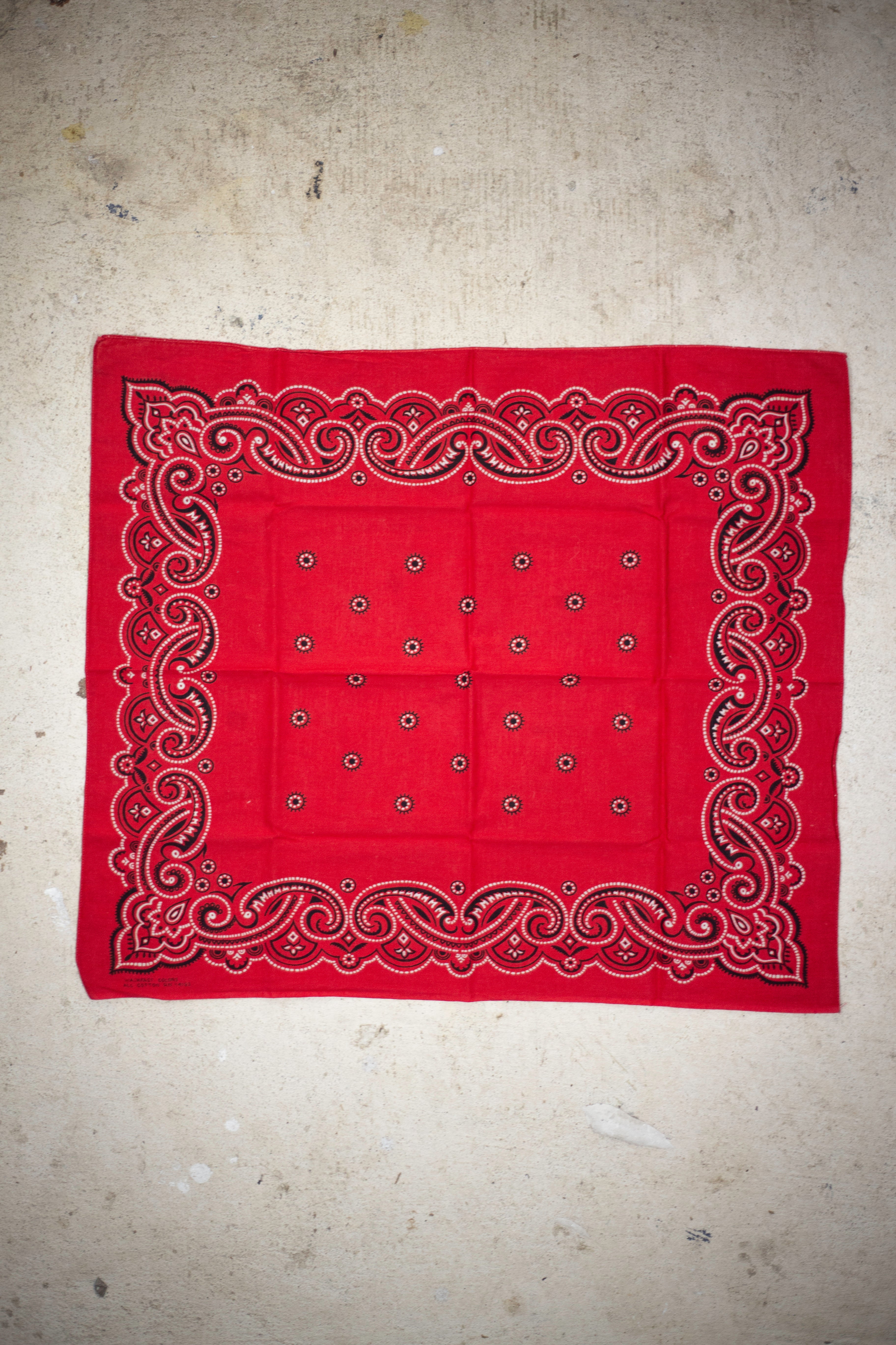 60's Washfast Colors RN 14193 Bandana